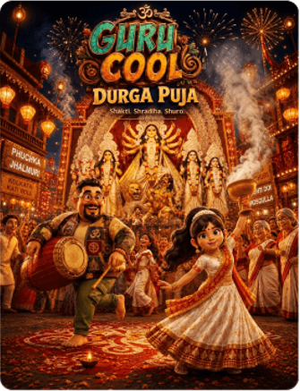 Guru Cool Durga Puja — Shakti, Shradha, Shuro